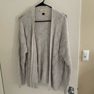 small grey cardigan